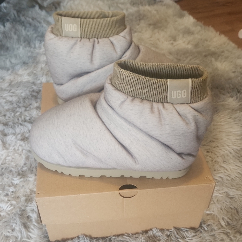 UGG Light Gray Cozy Booties